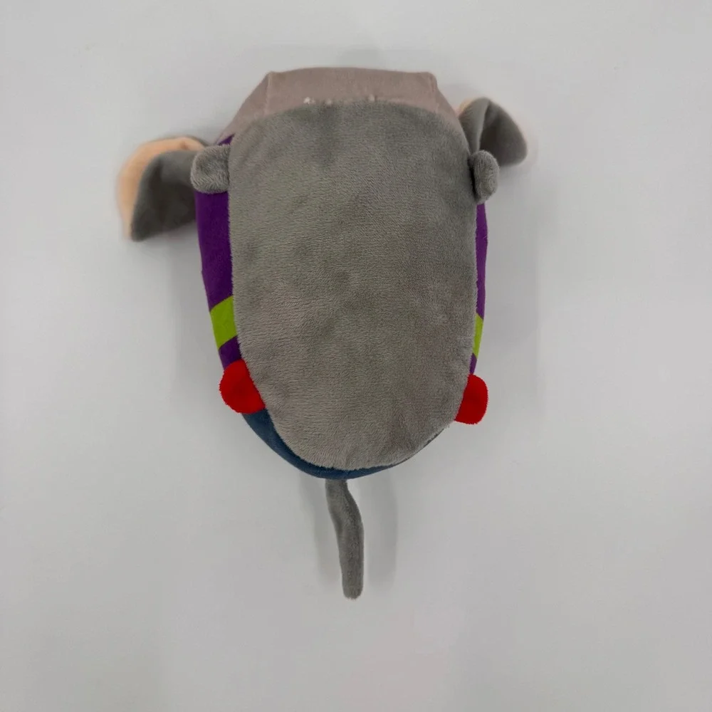 Chuck E Cheese Stackable Plush Mouse Mascot Purple Green Blue C Logo